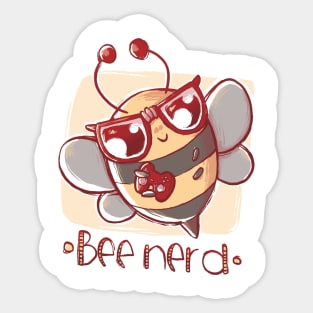 Bee Nerd Sticker